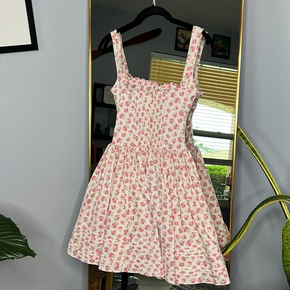 House of CB 'Natassia' Pink Meadow Print Cotton Mini Dress NWOT - Picture 9 of 9